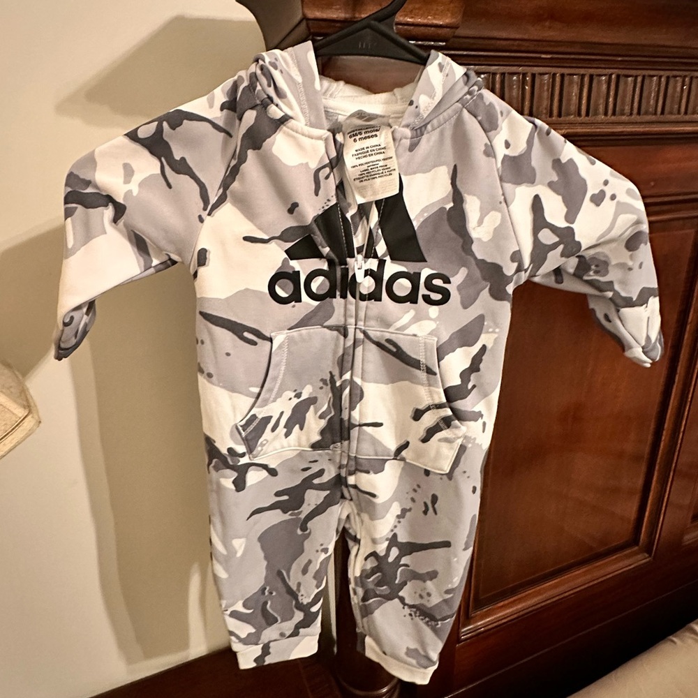 Adidas Kids Camo Footie -‎ Black and Gray
